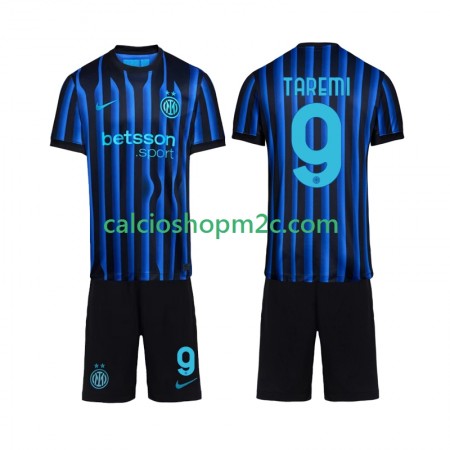 Inter Milan Marcus Thuram 9 Bambino Maglia Prima 2025/2026 Manica Corta
